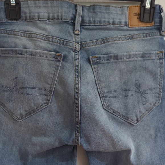 Denizen from Levi's Light Blue Distressed Roll-Hem Jean Shorts - Picture 7 of 13